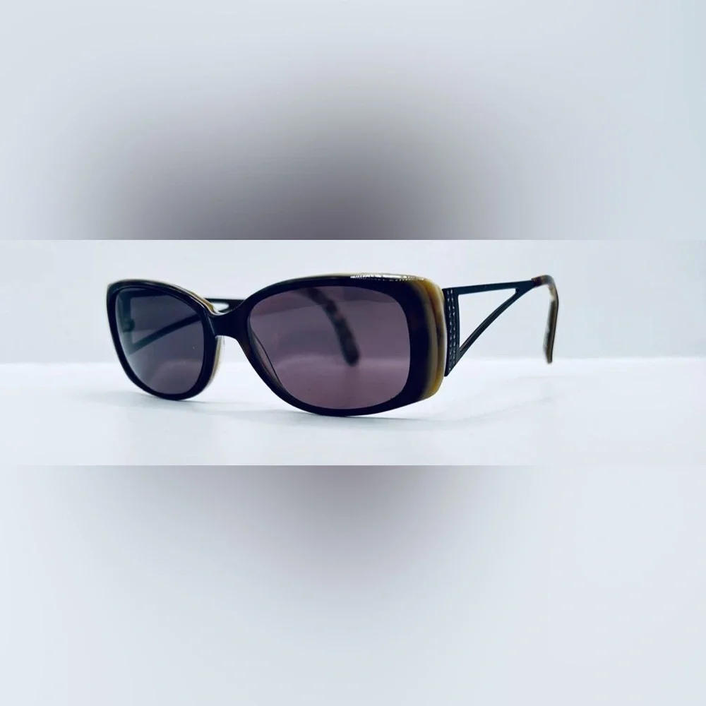 Brown Oval Sunglasses Frames Only